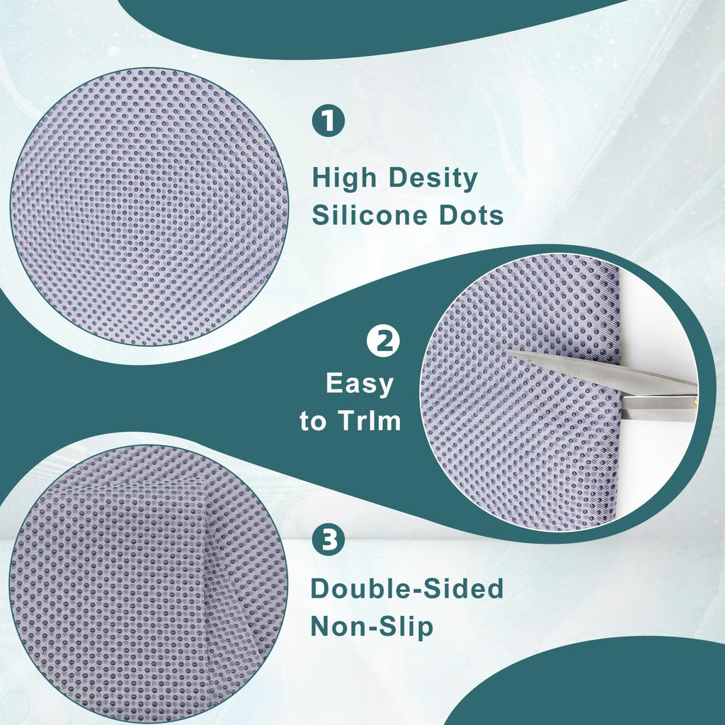 73x80 Inches Double-Sided Anti-Slip Carpet, Premium Vinyl Anti-Skid Fabric, Rug Backing & Rug Making Supplies
