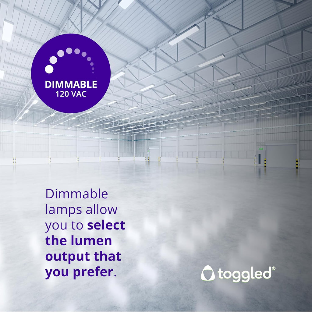 4FT T8 LED Tubes, 16W, 5000K, Dimmable, Type B, 24 Pack (24 Tubes)