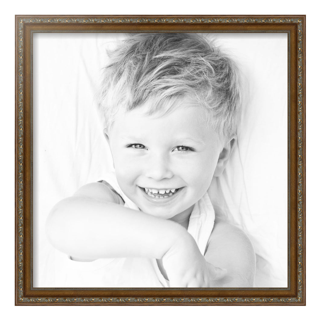 20x20 Inch Gold Picture Frame, This 1.2500 Inch Custom Poster Frame is Dark Gold - Comes with Acrylic and Corrugated