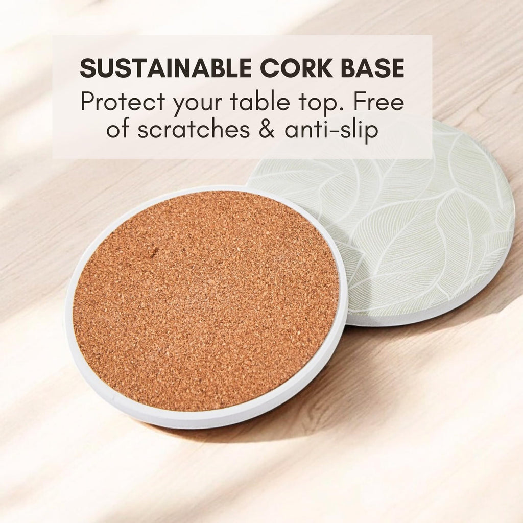 CeramicMarbleCoastersSetof6, AbsorbentDrinkCoastersforTable