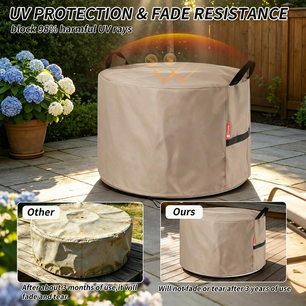 [2026 Upgraded] Fire Pit Cover Round for Bonfire 19.5"