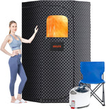 Sauna Box, Portable Steam Tent for Home Detox and Relaxation, Includes 3L Steamer, Remote Controller, Folding Chair