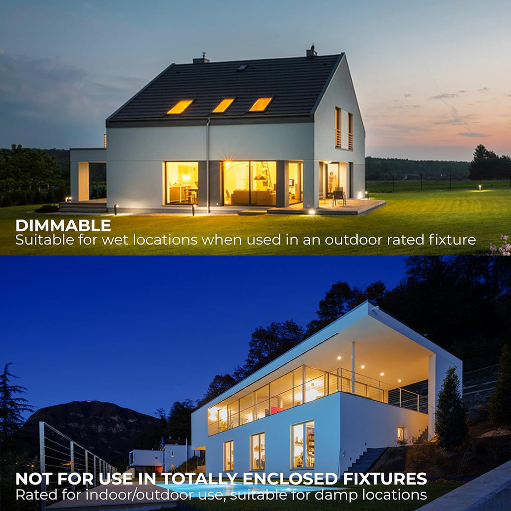 CRI 82 Mini Spiral Compact Fluorescent Light Bulbs with GU24 Base - 120V Two Pin Fluorescent Bulbs with 23 W - 2700