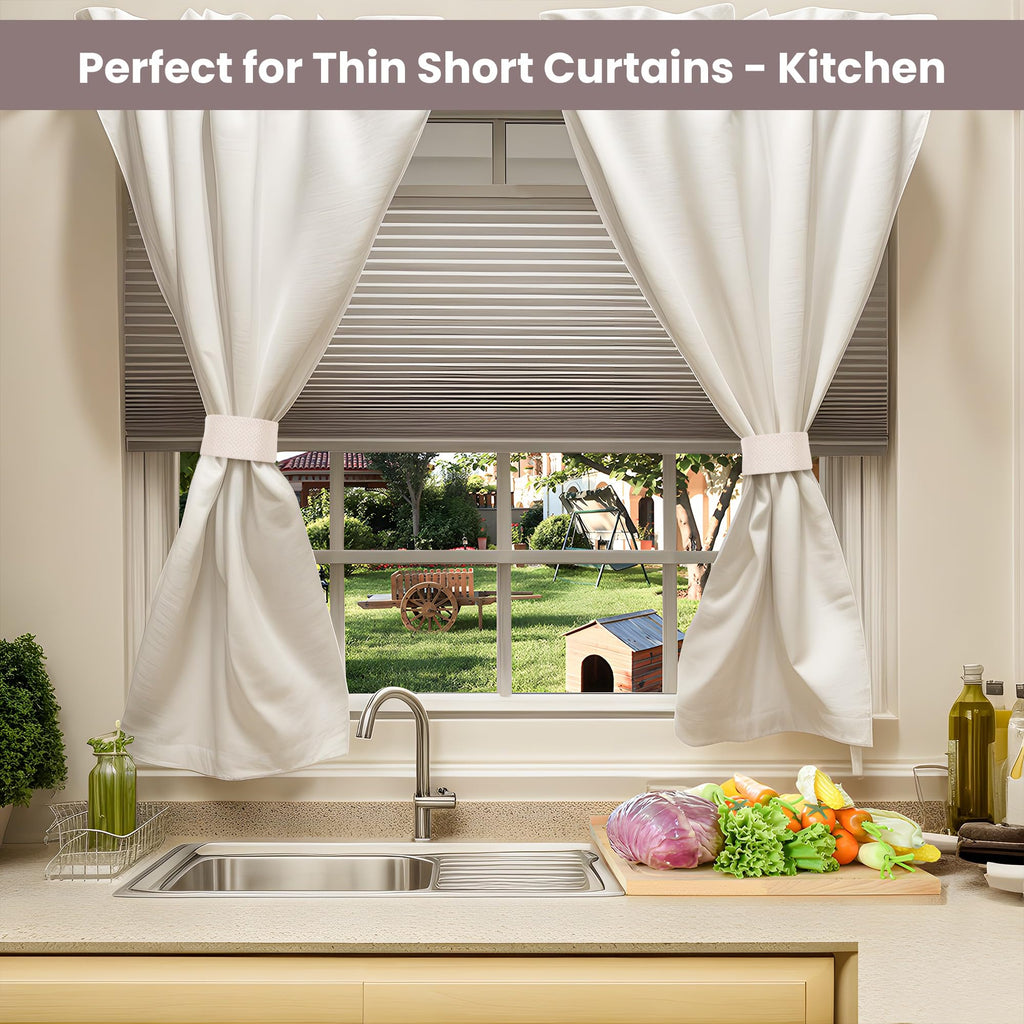 Magnetic Curtain Tiebacks 2 Pack, Perfect for Thin, Short Drapes, Not for Heavy or Long Fabrics, Holdbacks, Pull