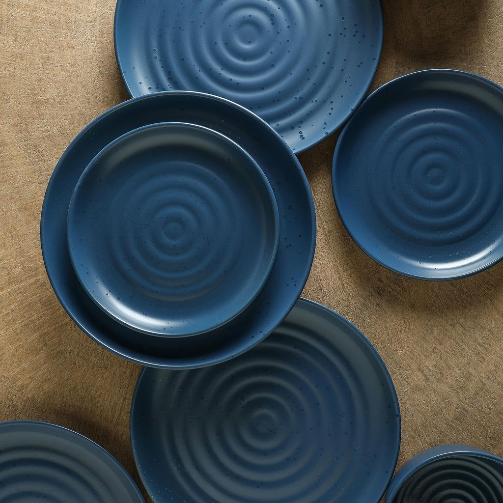 Ion 12-Piece Dinnerware Set Stoneware, Blue