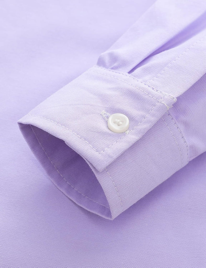 Boys Oxford Dress Shirt Long Sleeve Button Down Formal Shirts