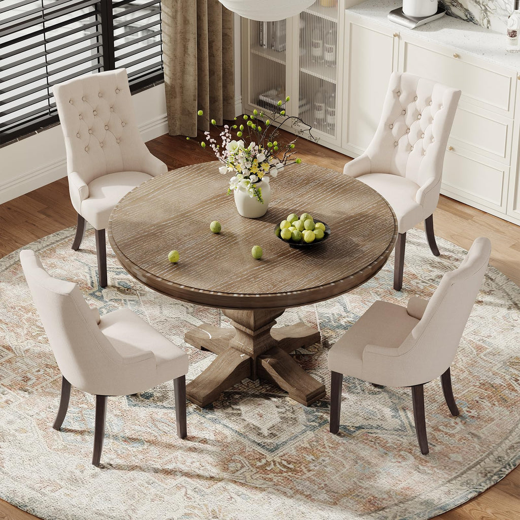 Wingback Set of 6, Beige