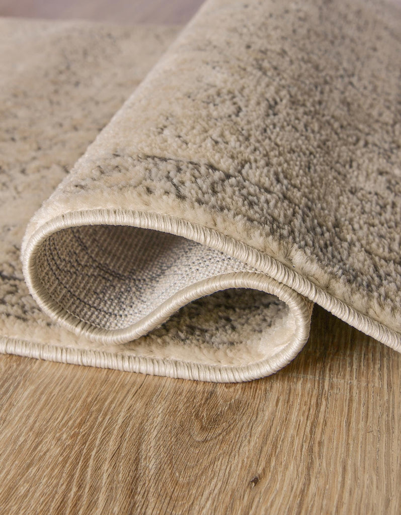 Oregon Collection Rug - 8 Ft Runner Ivory Low-Pile Rug Perfect s, Entryways