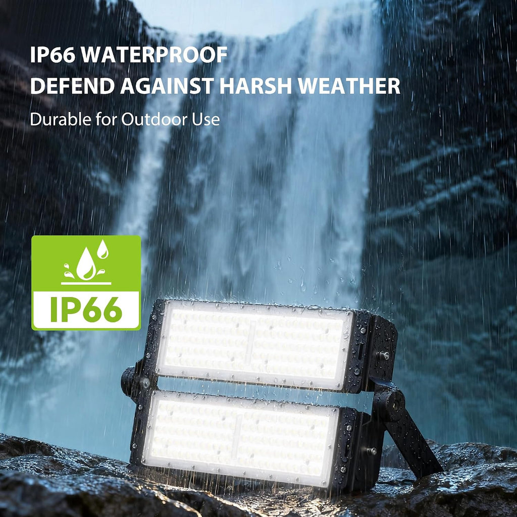 Pro 6 Series 200W 30,000LM LED Flood Light Outdoor, ETL Certified, 100V-277V, 5000K Daylight, IP66 Waterproof