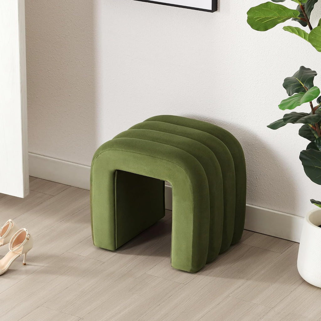 Multi-Functional Ottoman Stool, Footrest for Couch, Modern Vanity Stool for Make-up Room, Living Room and Entryway