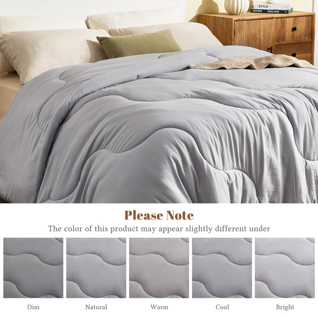 King Size Comforters Duvet Insert, Soft Down Alternative with Corner Tabs, Quilted Comforters for All Seasons, Machine