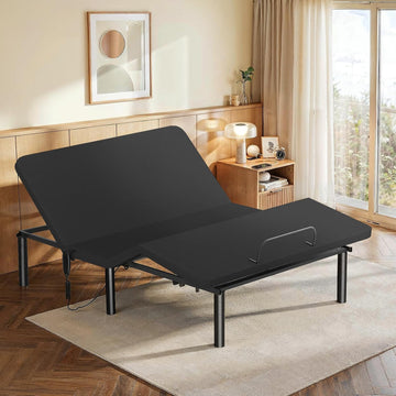 Amada Queen Adjustable Bed Frame with Head and Foot Incline, Quiet Motor