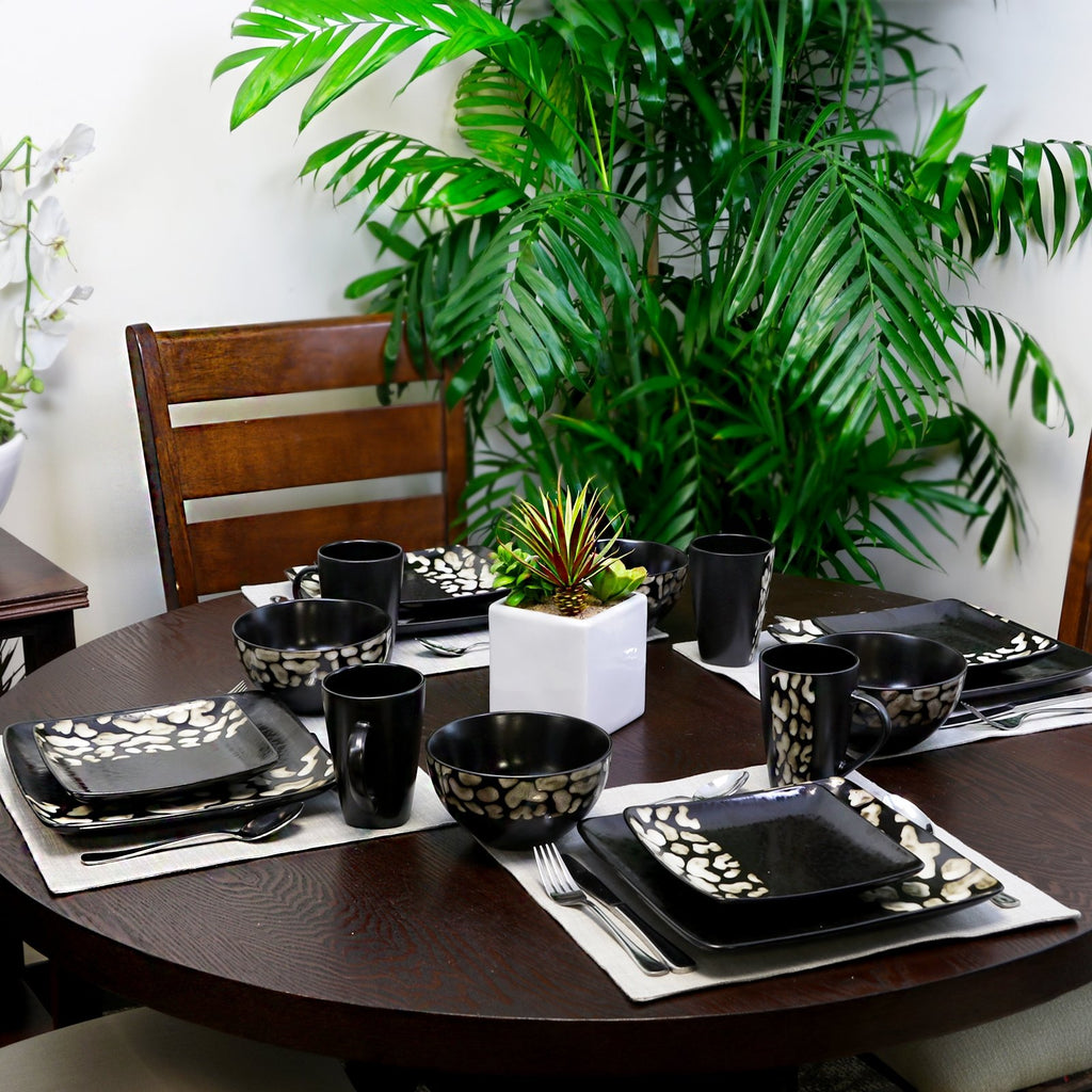 S Savannah 16 Piece Stoneware Dinnerware Set