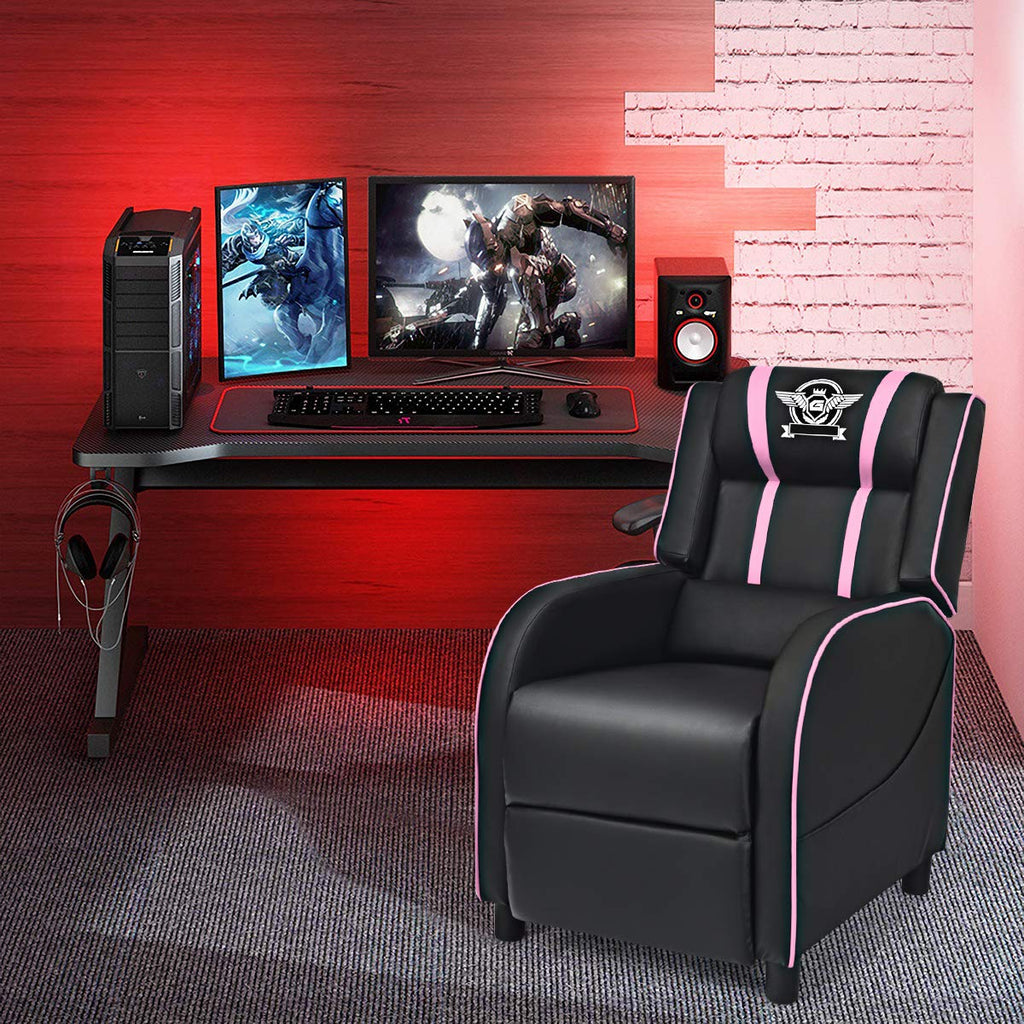 Gaming Recliner Chair, Adjustable Massage Gaming Chairs for Adults, Ergonomic Comfortable Lounge Leather Sofa