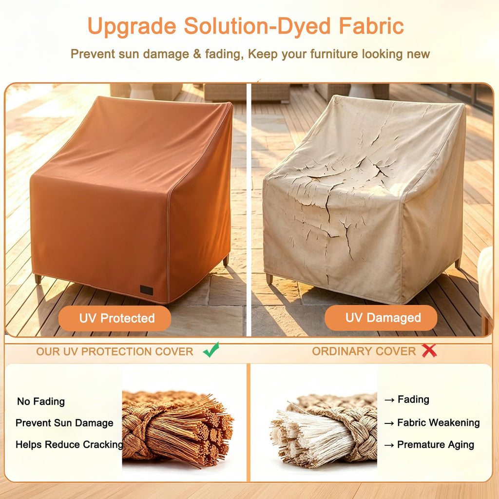 For Outdoor Furniture Set 2, 26"W x 28"D x 28"H