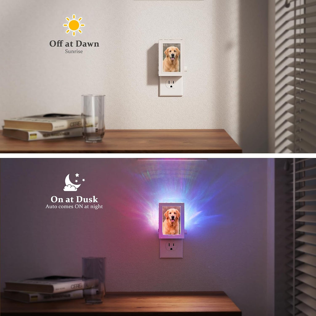 Night Lights Plug Into Wall, Cat/Dog Memorial Gifts