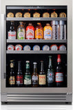24 Inch Beverage Refrigerator - 180 Can Beverage Fridge with 34°-54°F