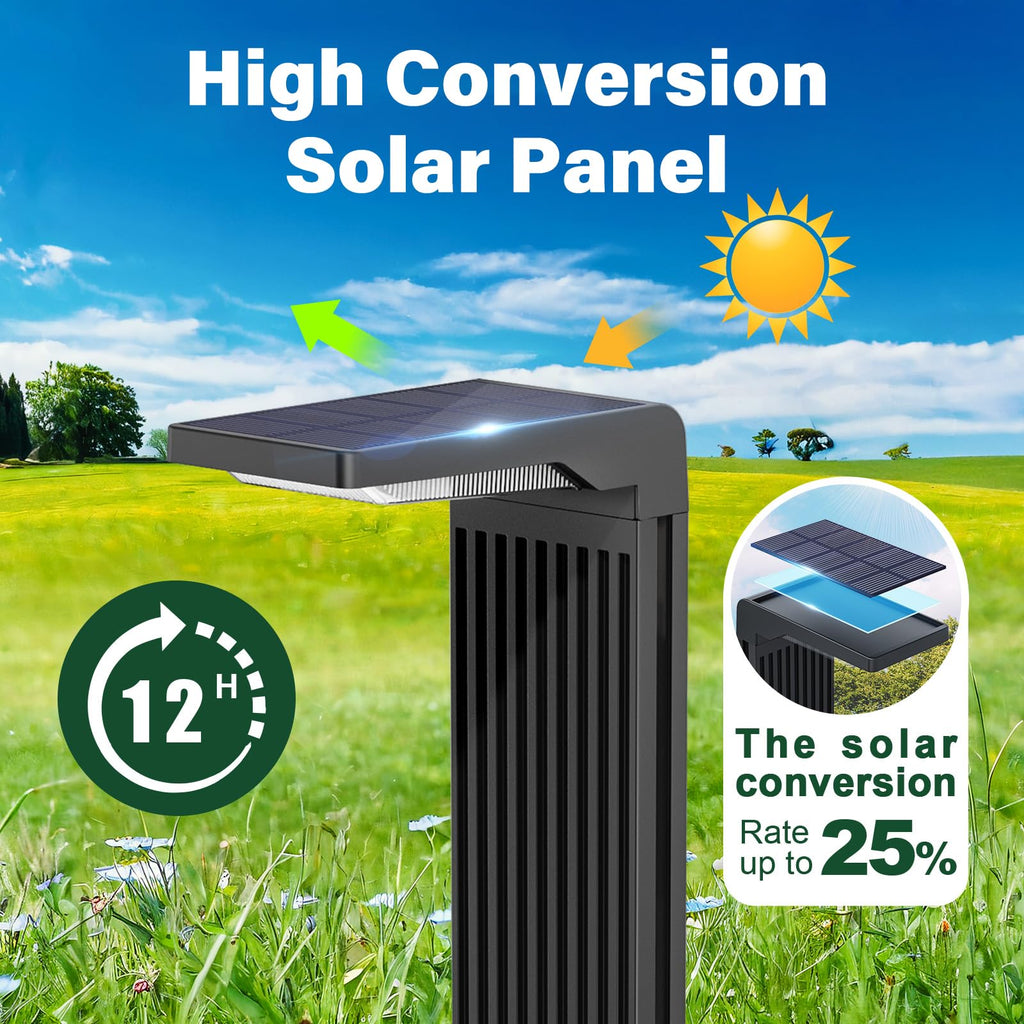 Solar Pathway Lights Outdoor Warm/Cool White, 6Pack