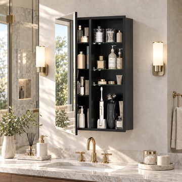 20x26 Frameless Medicine Cabinet with Mirror, Pre-Assembled Body