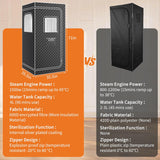 PeakPursuit Sauna Box,Portable Sauna for Home with 4L 1500W Steamer,Portable Steam Sauna Tent with 600D