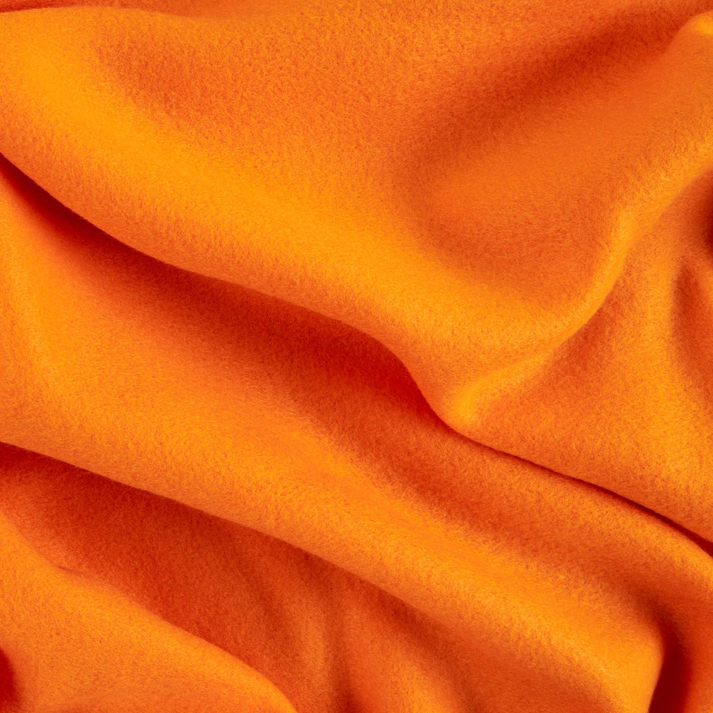 Polar Fleece Orange, Fabric by the Yard