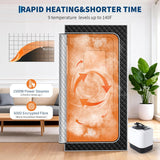 GarveeHome Sauna Box,Portable Sauna for Home with 4L 1500W Steamer,Portable Steam Sauna Tent with 600D