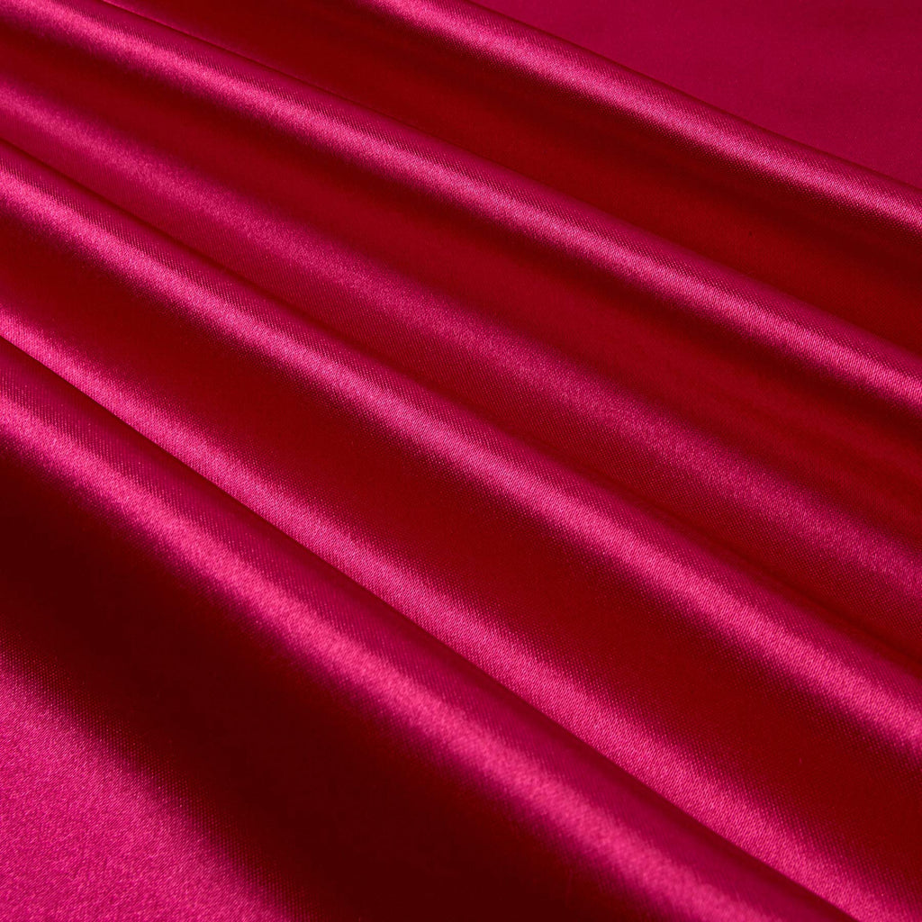 Bridal Satin Hot Pink, Fabric by the Yard
