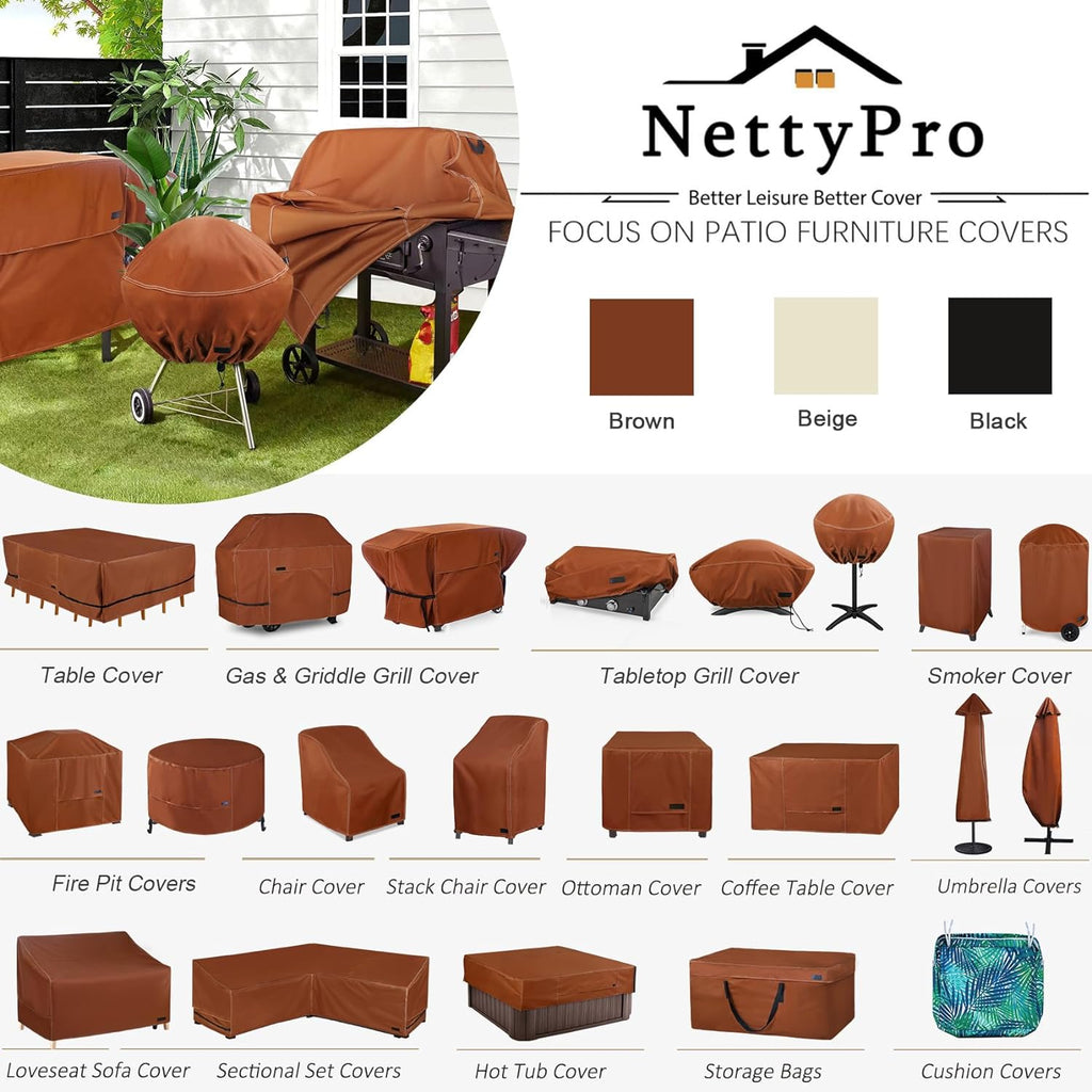BBQ Grill Cover 56 inch Heavy Duty Waterproof Outdoor 2-3 Burners Gas Grill Cover for Outside Weber, Char-Broil