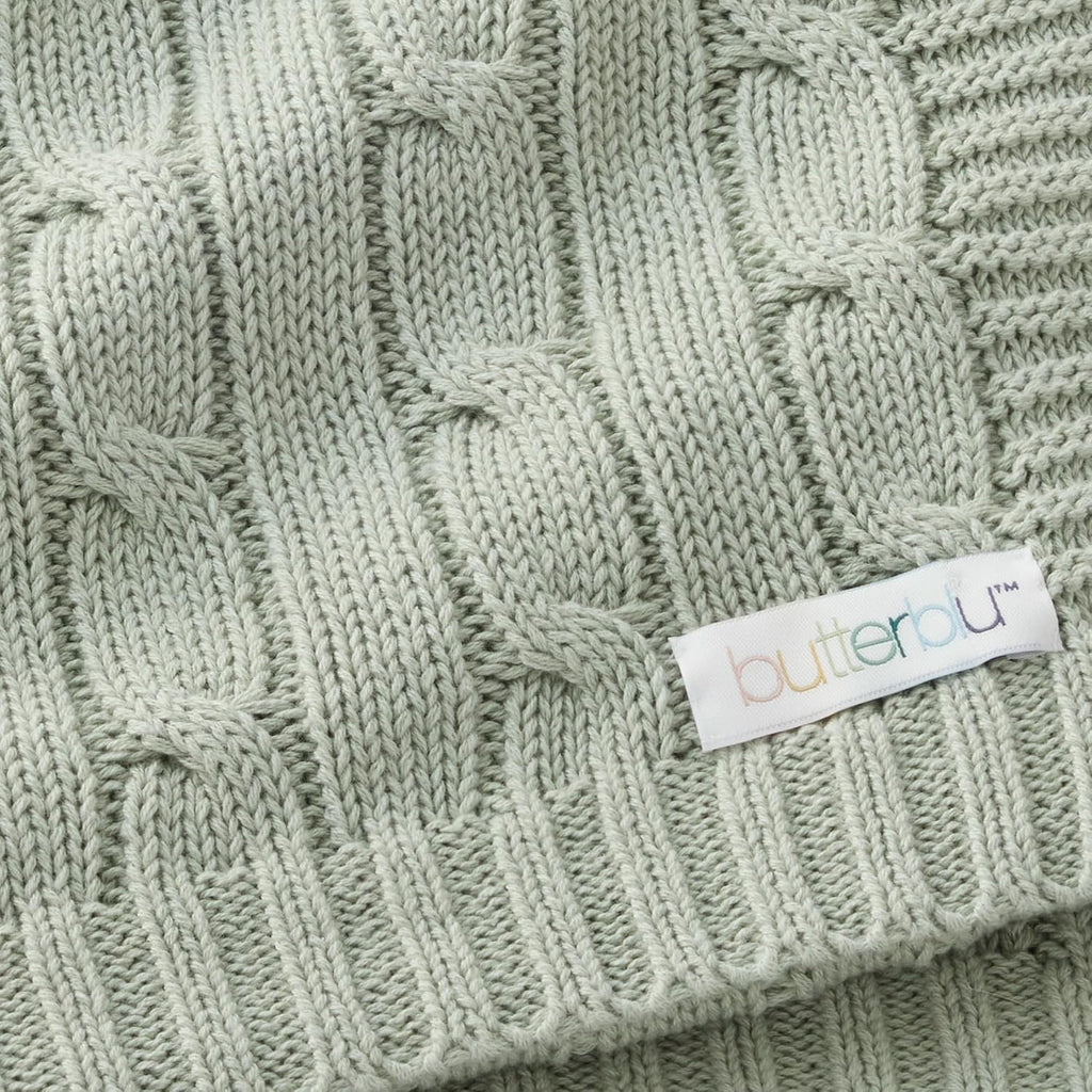 Sparrow Sweater Knit Blanket 100% cotton Baby Nursery, 30*40 Inch