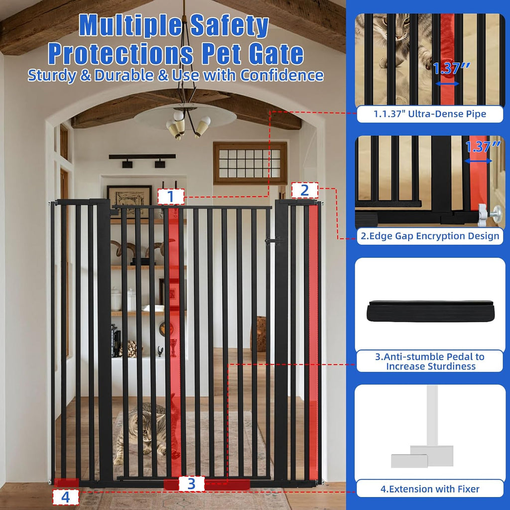 55 Inch Extra Tall Pet Gate for Cats