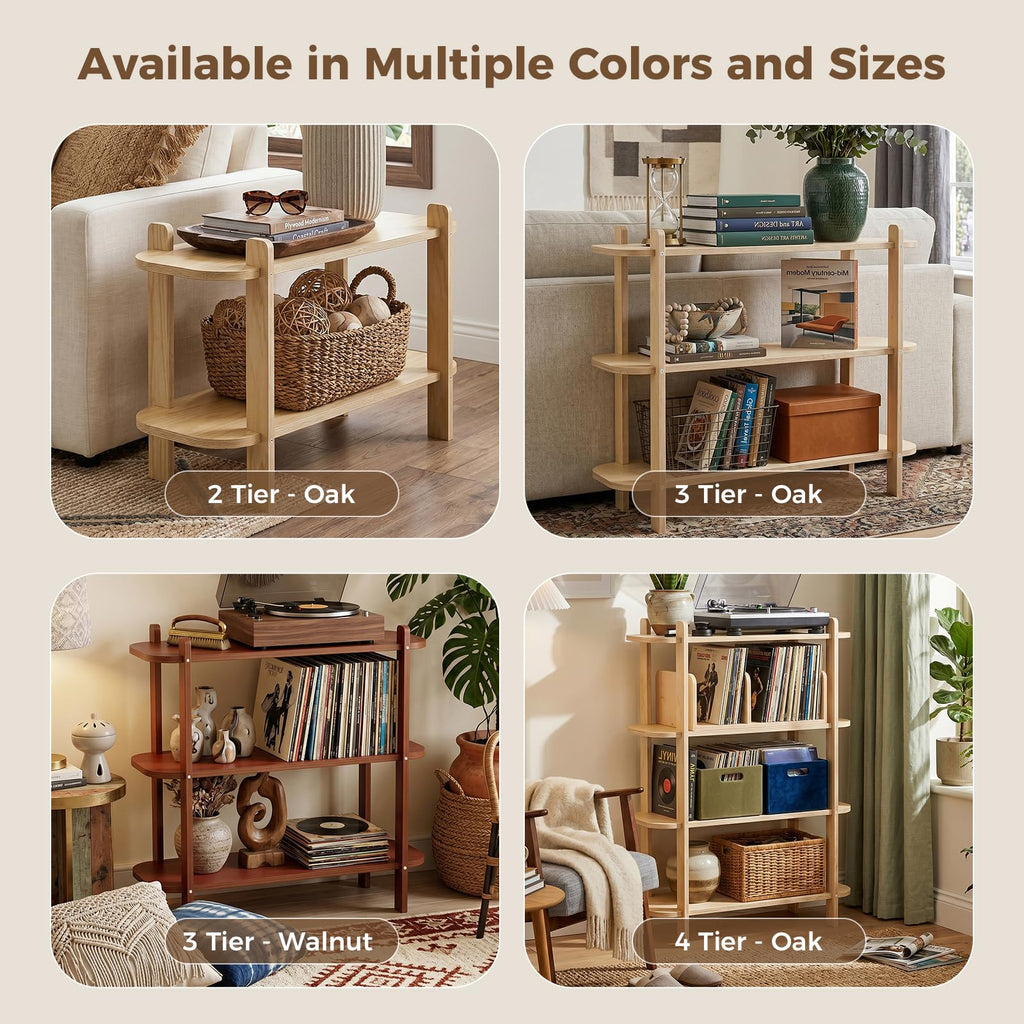 Bookshelf, Wood Shelf Bookcase, Book Shelf 3-Tier, Natural