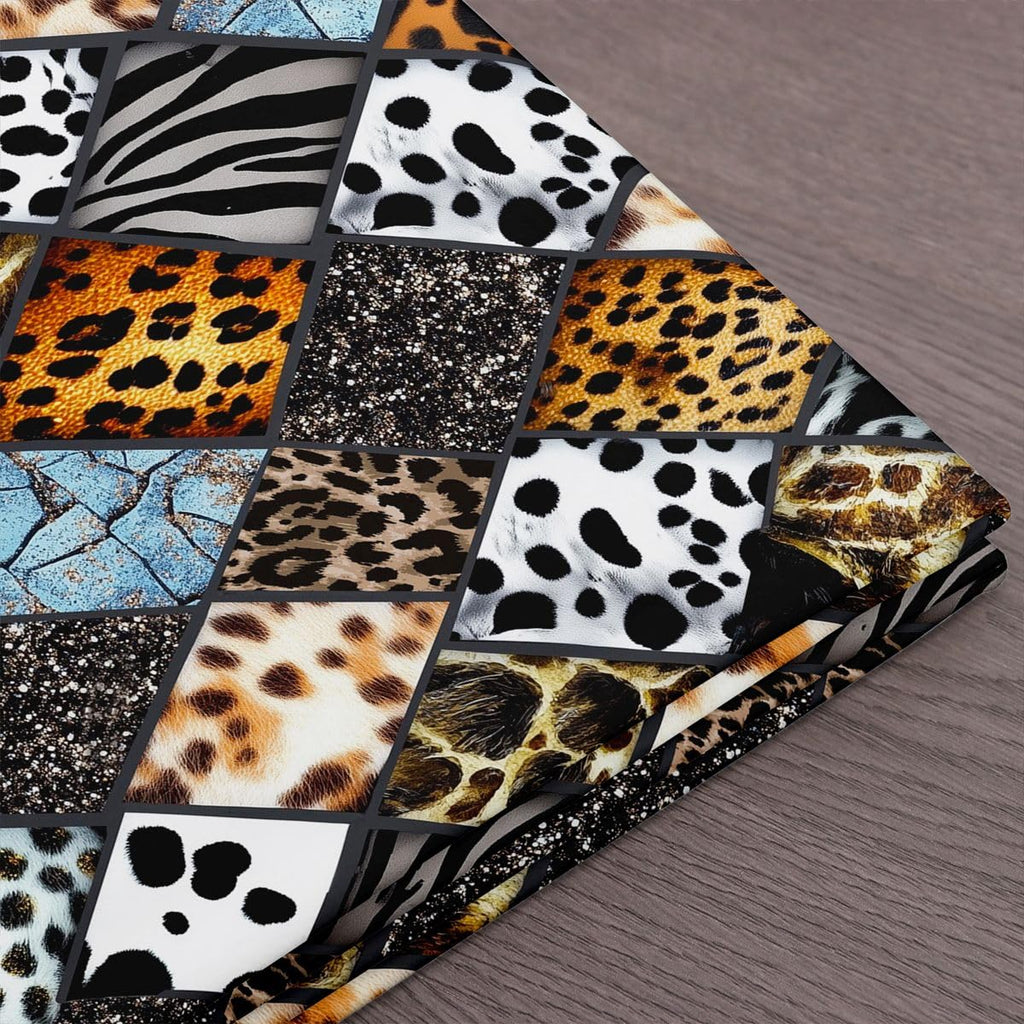 Leopard Print Waterproof Fabric by The Yard Zebra Tiger Stripes African Animals Sk DIY Fabric by The Yard Grid Plaid