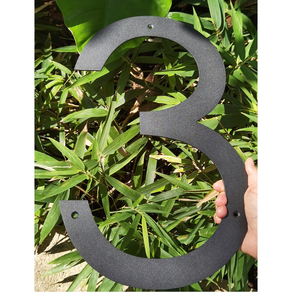 15 Inch House Numbers For Outside Modern, Metal house Numbers for Outside, Large Black Address Numbers Outdoor Matte