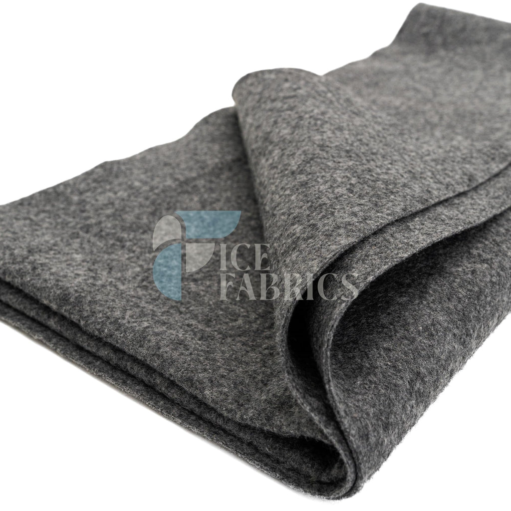 Craft Felt Fabric by The Yard - 72" Wide & 1.6mm Thick Acrylic Felt - Soft and Durable Charcoal Fabric for DIY Arts &
