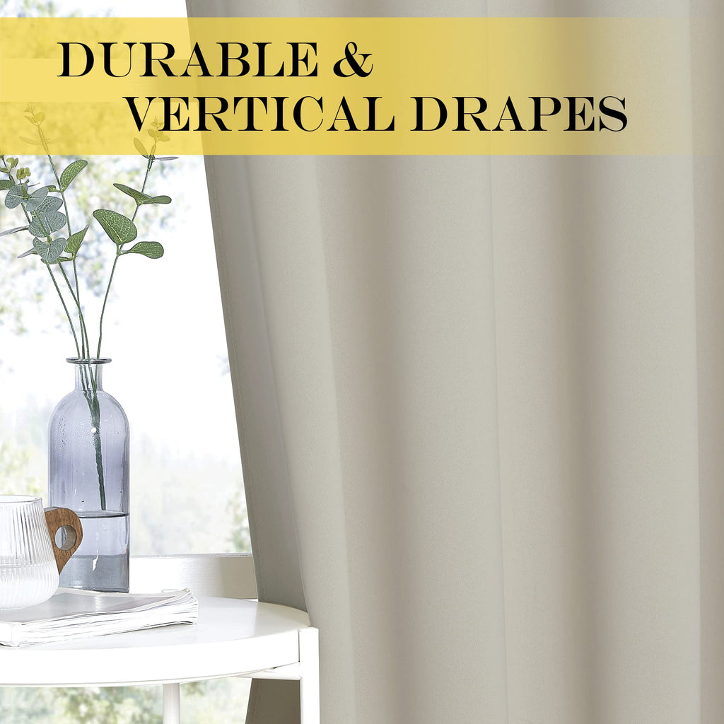 Blackout Curtain Sliding Door - Grommet Extra Wide Sliding Door Curtains Room Darkening Weighted Drape /Patio