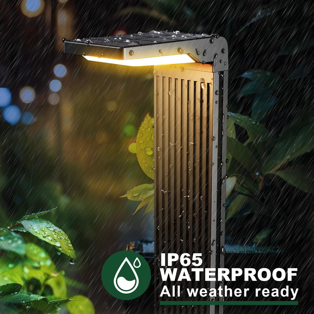 Solar Pathway Lights Outdoor Warm/Cool White, 6Pack