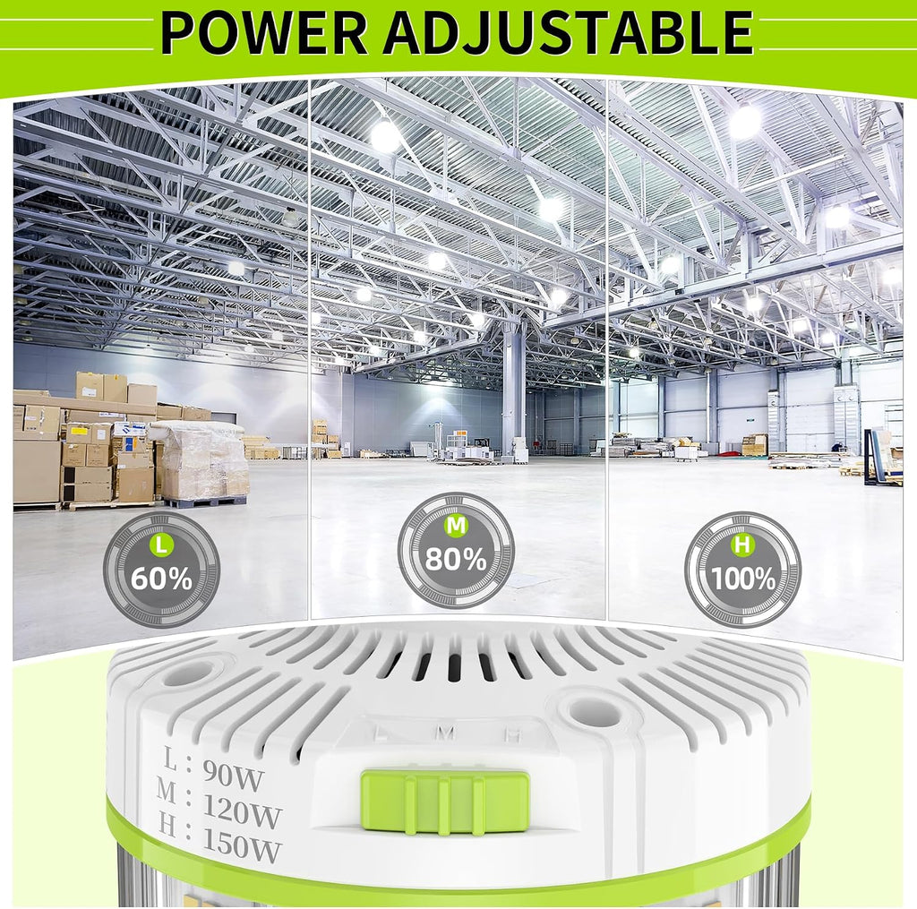E39 480V LED Corn Light 150W/120W/90W Adjustable Corn Bulb E39 Mogul Base