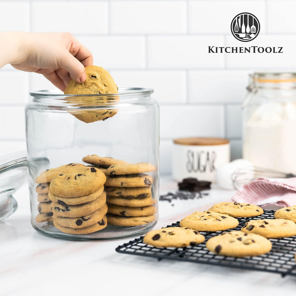 1 Gallon Glass Cookie Jar with Lid & Candy Jar | Glass Jars