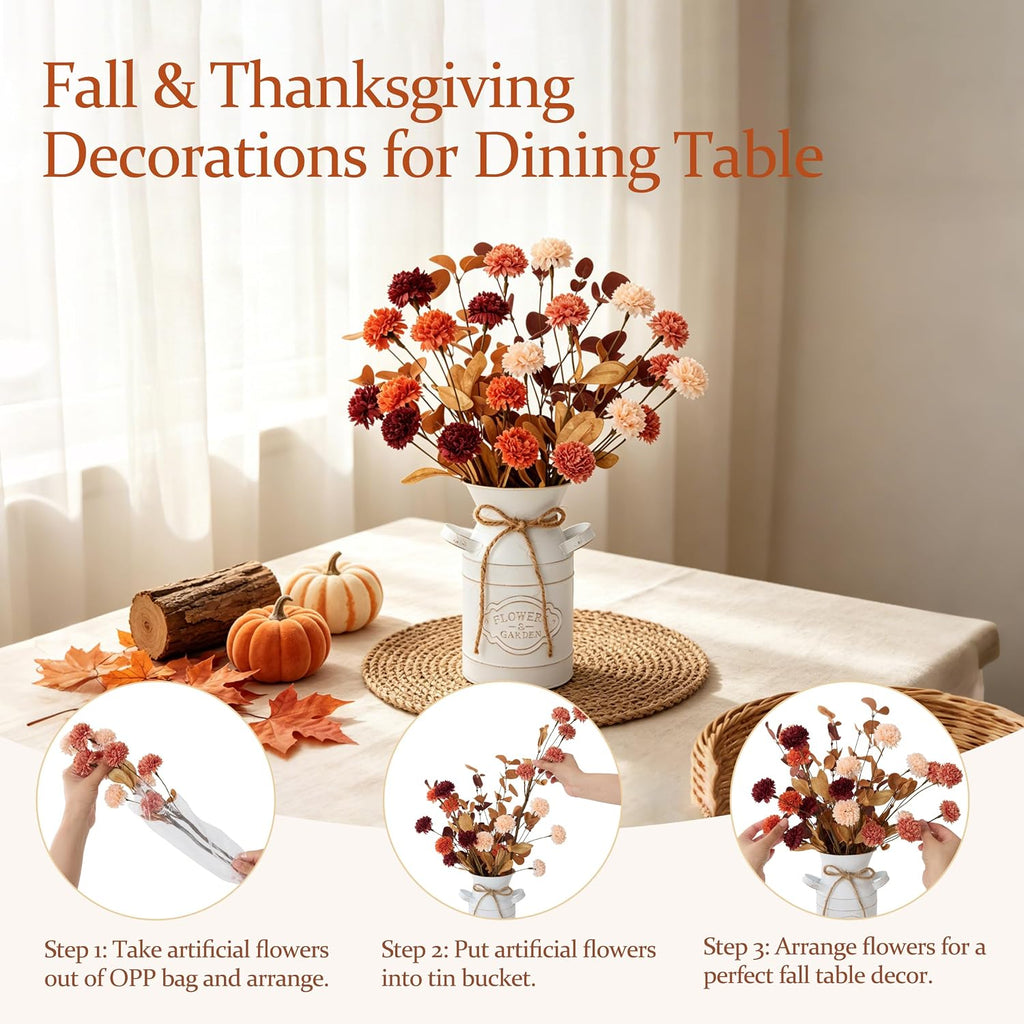 Fall Thanksgiving Table Decorations, Farmhouse Centerpieces for Tables