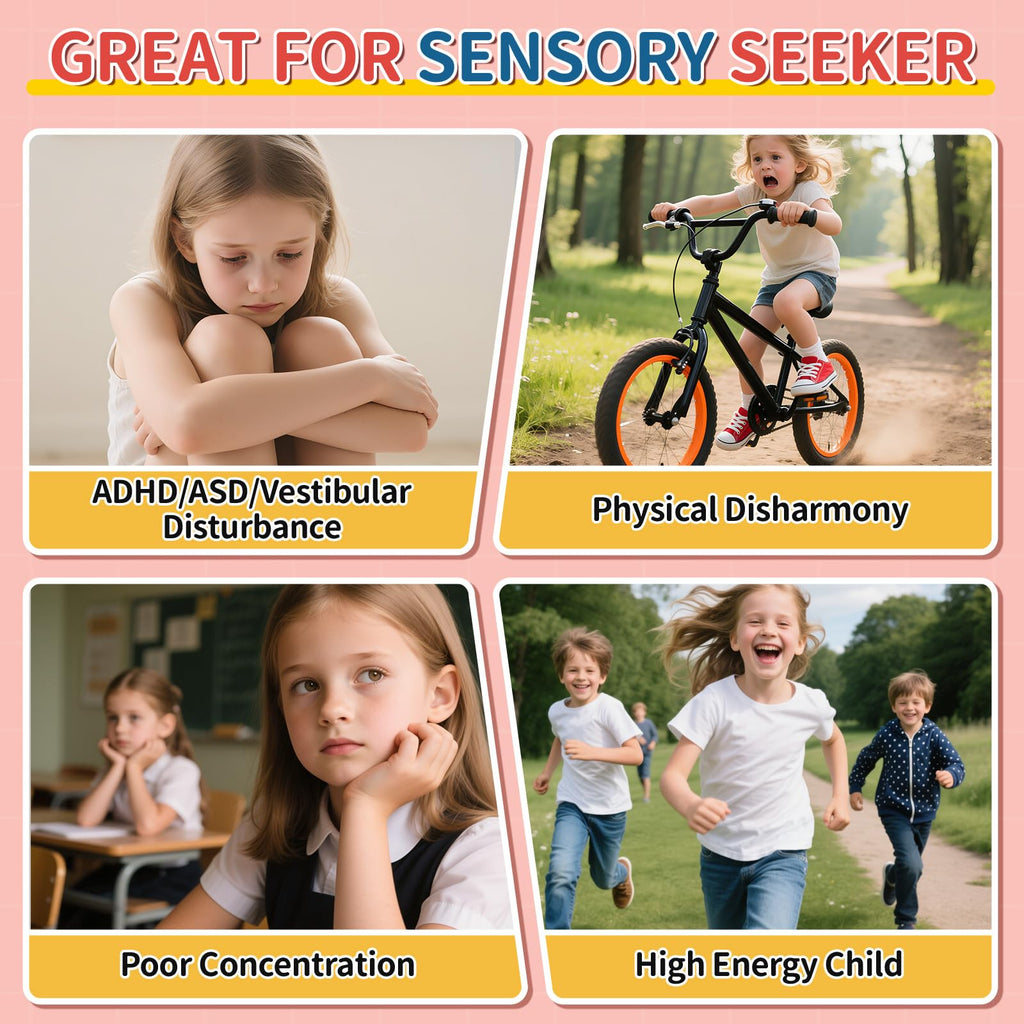 Spinning Chair for Autistic Kids, Upgrade Handle Sensory Toys for Kids with Autism, ADHD Sensory Chair, Autism