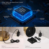 O’Bright Luma - Battery Powered Table Lamp, Cordless Glass Bedside Lamp with Rechargeable 10,000mAh Battery