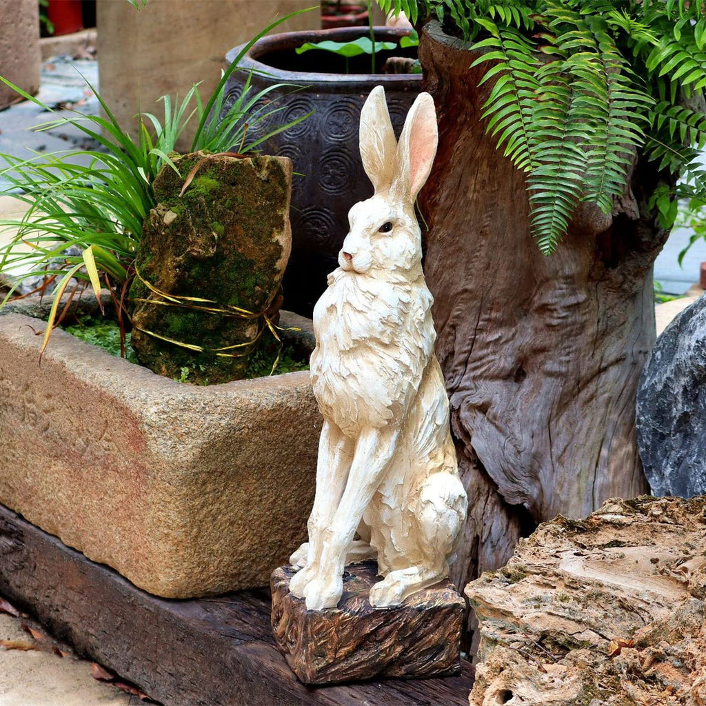30''H Large Size Noble Sitting Rabbit Statue | Casa Home Living