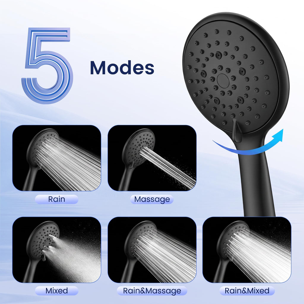 Shower Head with Handheld, High Pressure Hand Held Shower Head