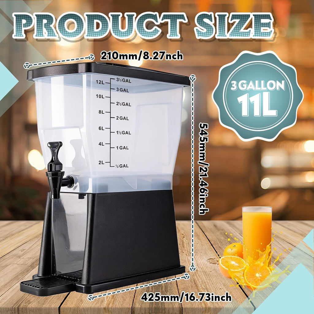 Beverage Dispenser with Stand,for Lemonade Water Juice (3GALLON)