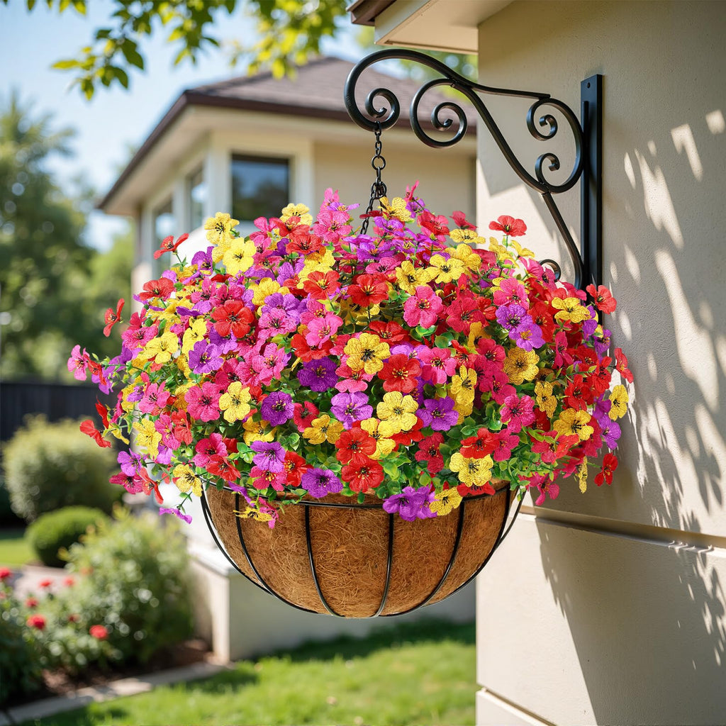 24 Bundles Artificial Daisy Flowers UV Resistant for Outdoor Decor