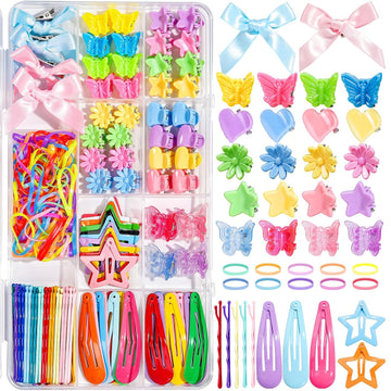 Hair Accessories for Girls 193pcs Hair Clips for Girls Toddler Hair Accessories, Mini Girls Hair Clips, Small Claw