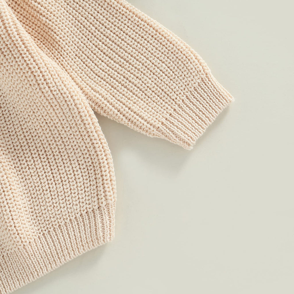 Baby Girl Boy Knit Sweater Blouse Pullover Sweatshirt Warm Crewneck Long Sleeve Tops for Infant Toddler (3-6
