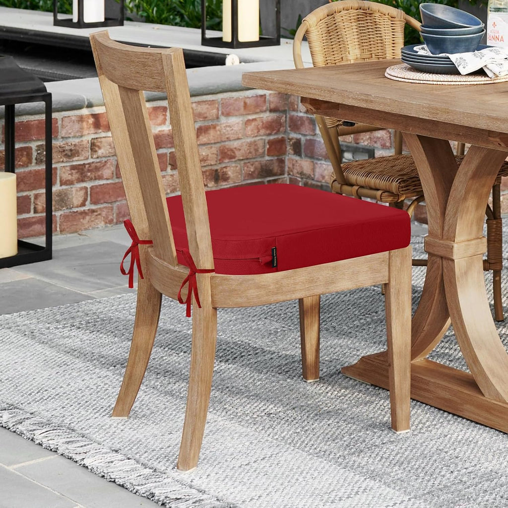 Outdoor Chair Cushions Set of 4, 17 x 17 Outdoor Seat Cushions | Patio Chair Cushions for Outdoor Furniture