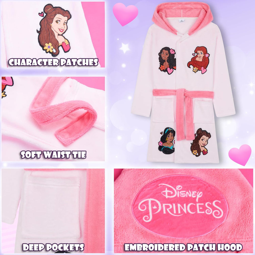 Fleece Bathrobe for Girls, Teens, Dressing Gown, Soft Hooded Robe, Cozy Loungewear, Sleepwear Gifts for Girls