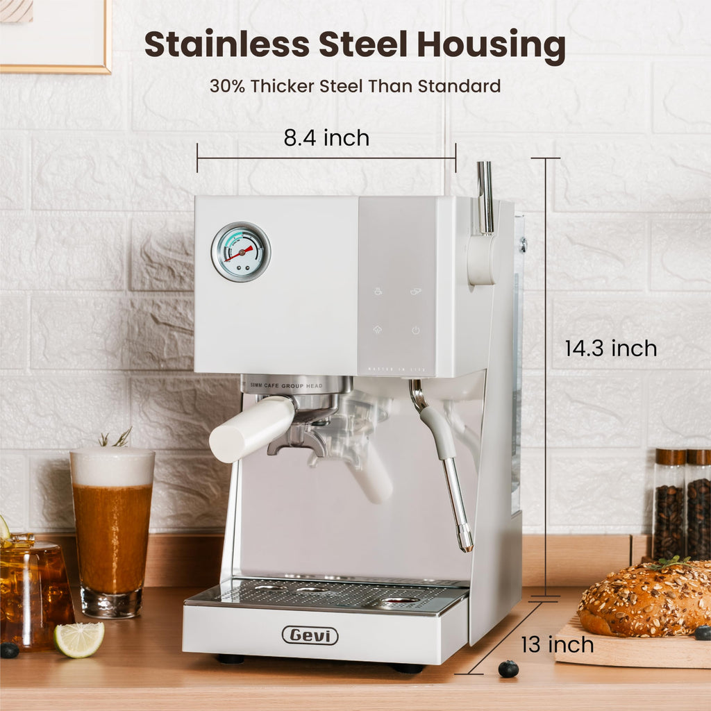 20 Bar Professional Espresso Machines for Latte/Cappuccino, White